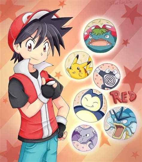 red's team pokemon